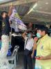 ท่านนายก นำทีมพา พนง. ติดป้ายรณรงค์การใส่หน้ากากอนามัยเเละให